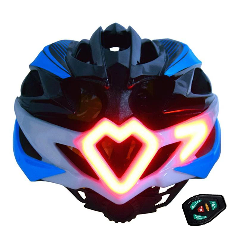 

High quality nigh safety bicycle led turn signal bike helmet