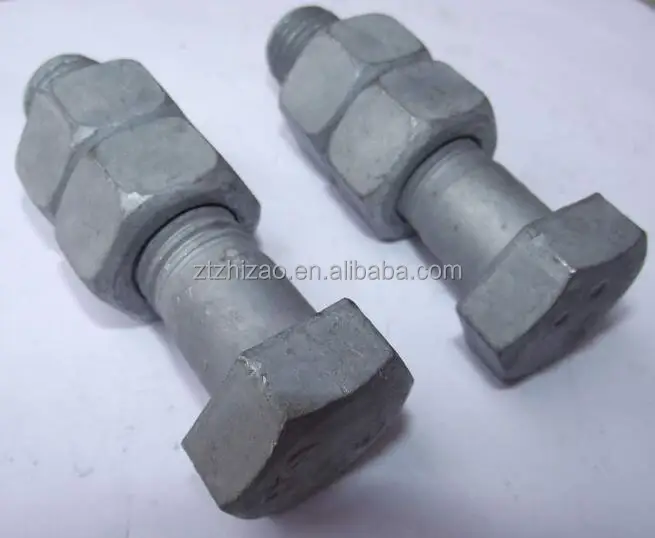 
Manufacturer supply hot dip galvanized Hex Bolt and nut din 