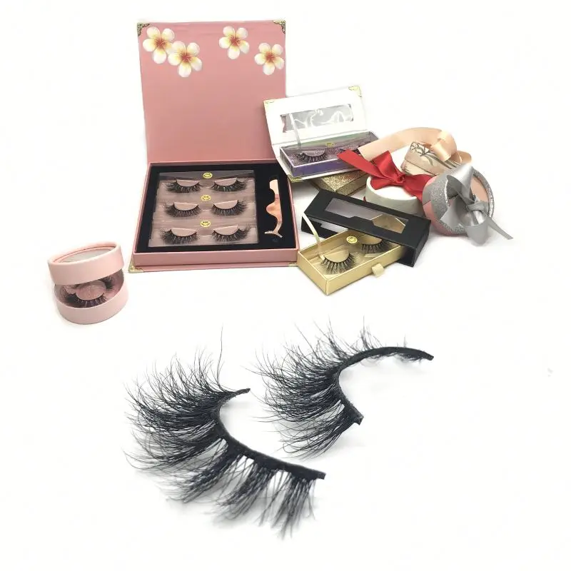 

Wholesale Customized Magnet Package 3d Mink Eyelash Qingdao Eyelash, Natural black