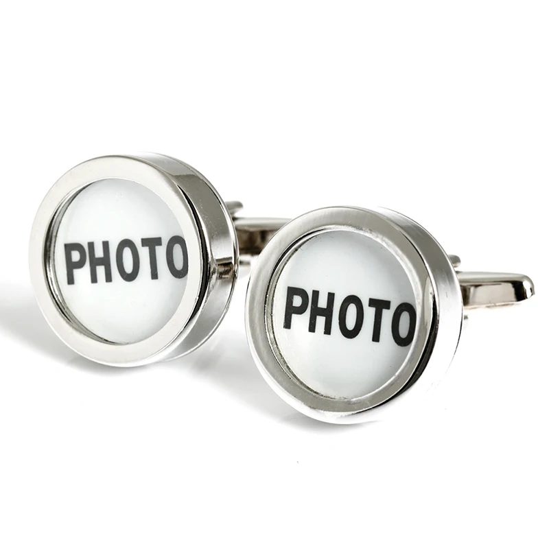 

Blank photo cufflinks gift design cufflinks, As picture show