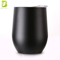 

12 oz Wine Tumbler with Lids Double Wall Vacuum Insulated Stainless Steel Stemless Wine Glass Travel Coffee Mug Cup