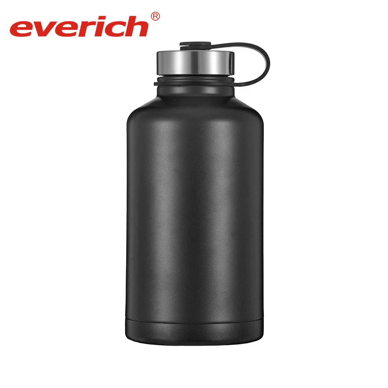 Stainless Steel 1 Gallon Water Bottle/green Canteen Water Bottle/64 Oz