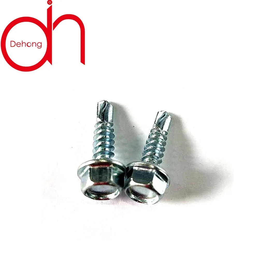
Hex zinc GB steel custom size hexagon head self-drilling screws for heavy industry 