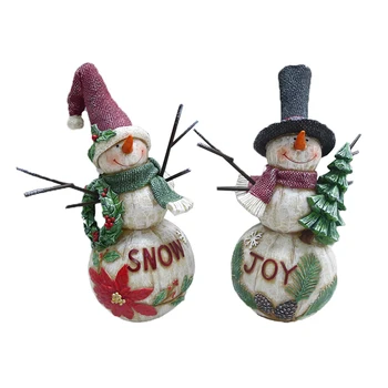 resin snowman statue