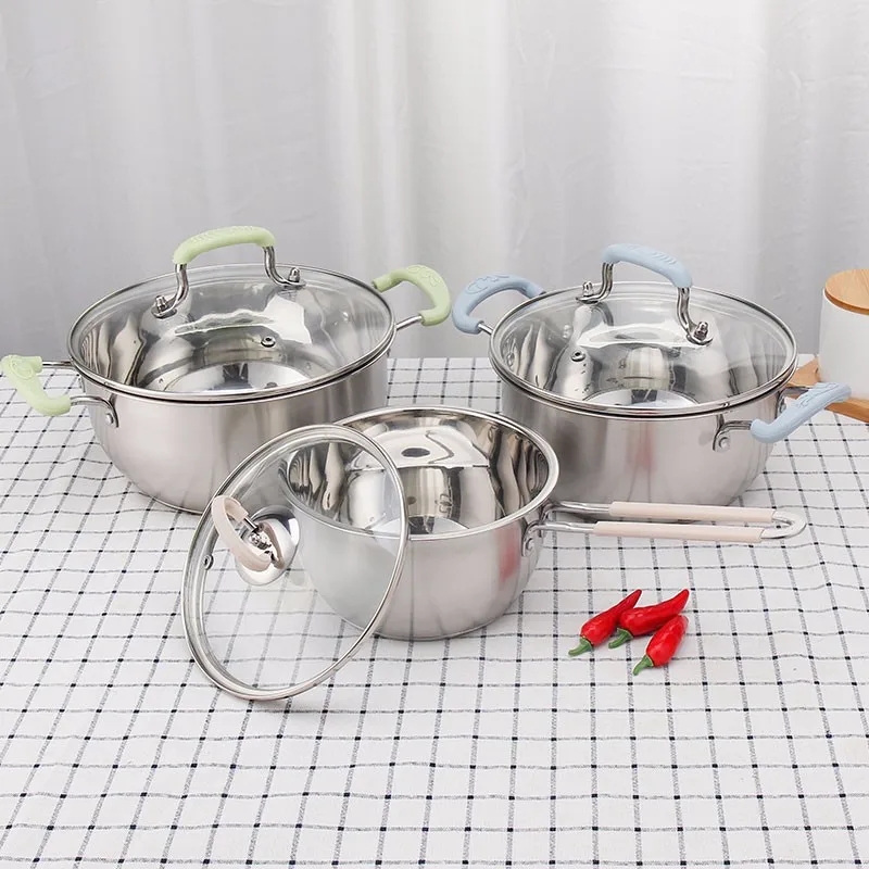 stainless steel cooking pot set