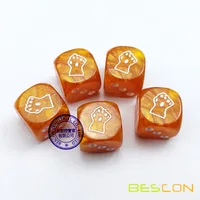 

Custom Engraving Pearl Marble Dice