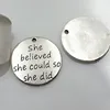 Wholesale round shape pendant charm