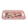Decorative plastic custom logo printed wedding dinner PP Food charger plates
