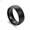Simple Wedding Bands Plain Black Titanium Rings For Men