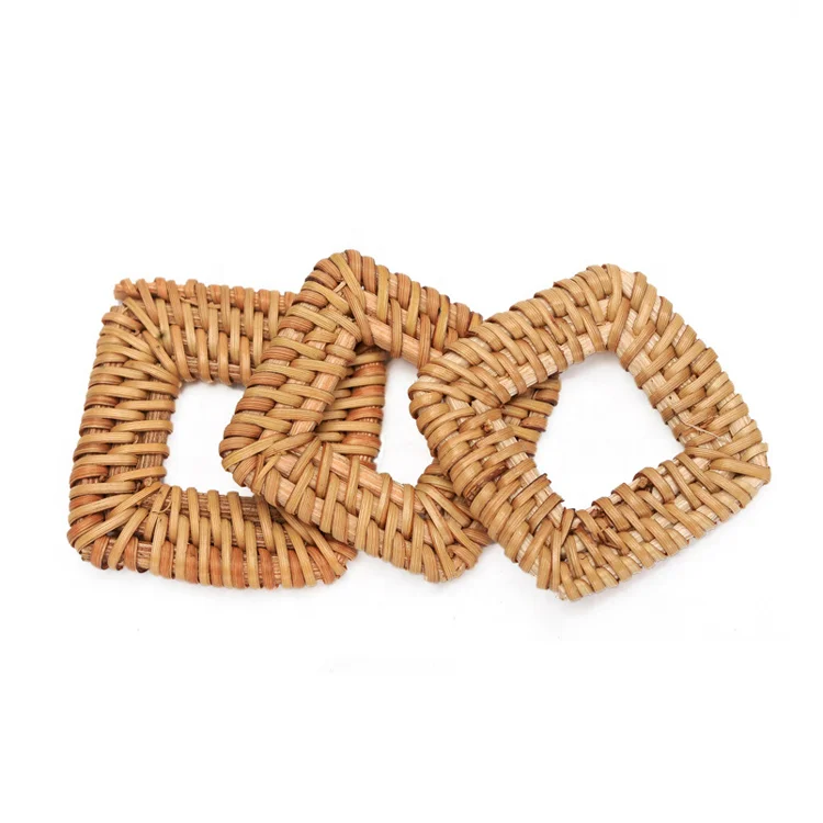 

Custom Charms Accessories Rattan Material Jewelry Supplies Making Accessories for Jewelry Earring Making