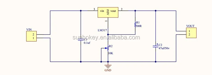 Стабилизатор на 5 вольт на lm317 схема