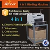 4 in 1 Multifunction binder wire coil comb notebook spiral machine