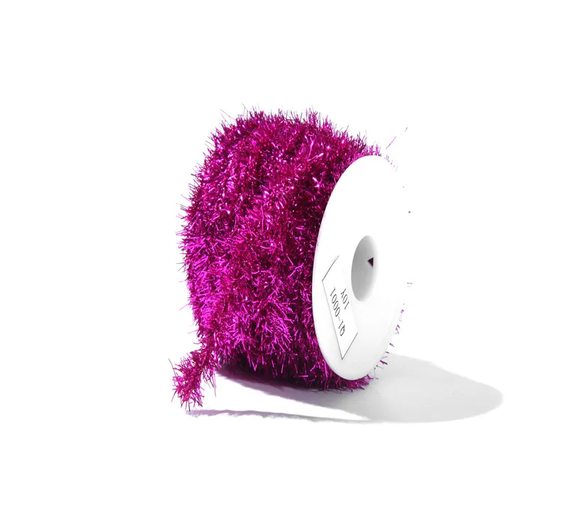 Wholesale Christmas Wired Tinsel Garland Shiny Decorative Tinsel