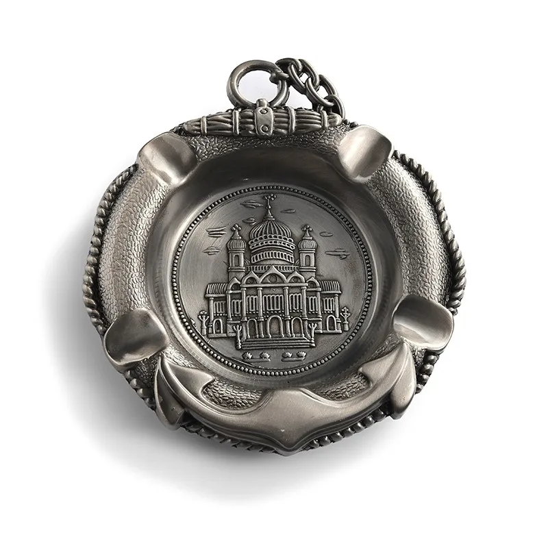 Best Selling Metal Souvenir Ashtray,Decorated With Vintage Ashtray