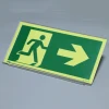 Curved Elegant Acrylic Panel Hot Bending Green Acrylic EXIT Sign With Arrow Right