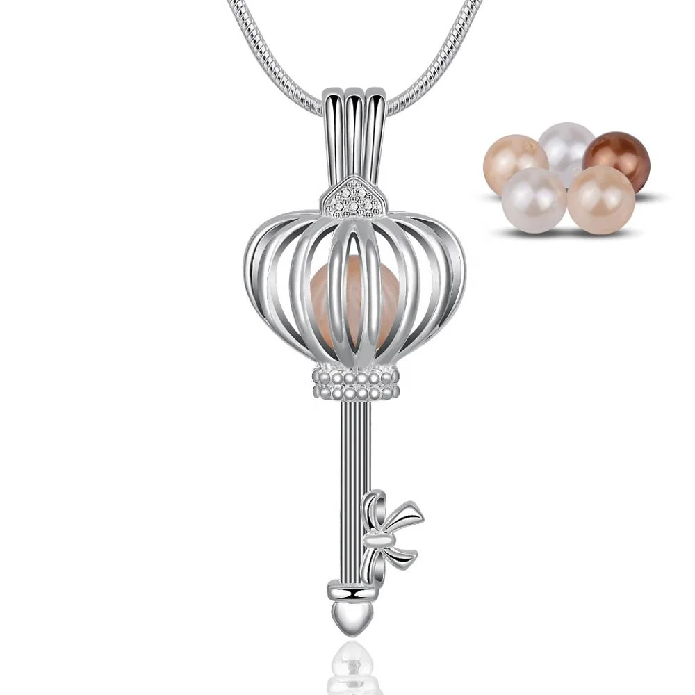 

Popular Jewelry Eudora Harmony Bola Hollow Heart Pearl Cage with Chime Ball Pendant Necklace Angel Callers, Mixed colors&single color&different color available