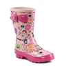 Kids Waterproof Anti Slip Rain Boot With Soft Interior Rubber Rain Boots For Girls With Fun Prints Wholesale