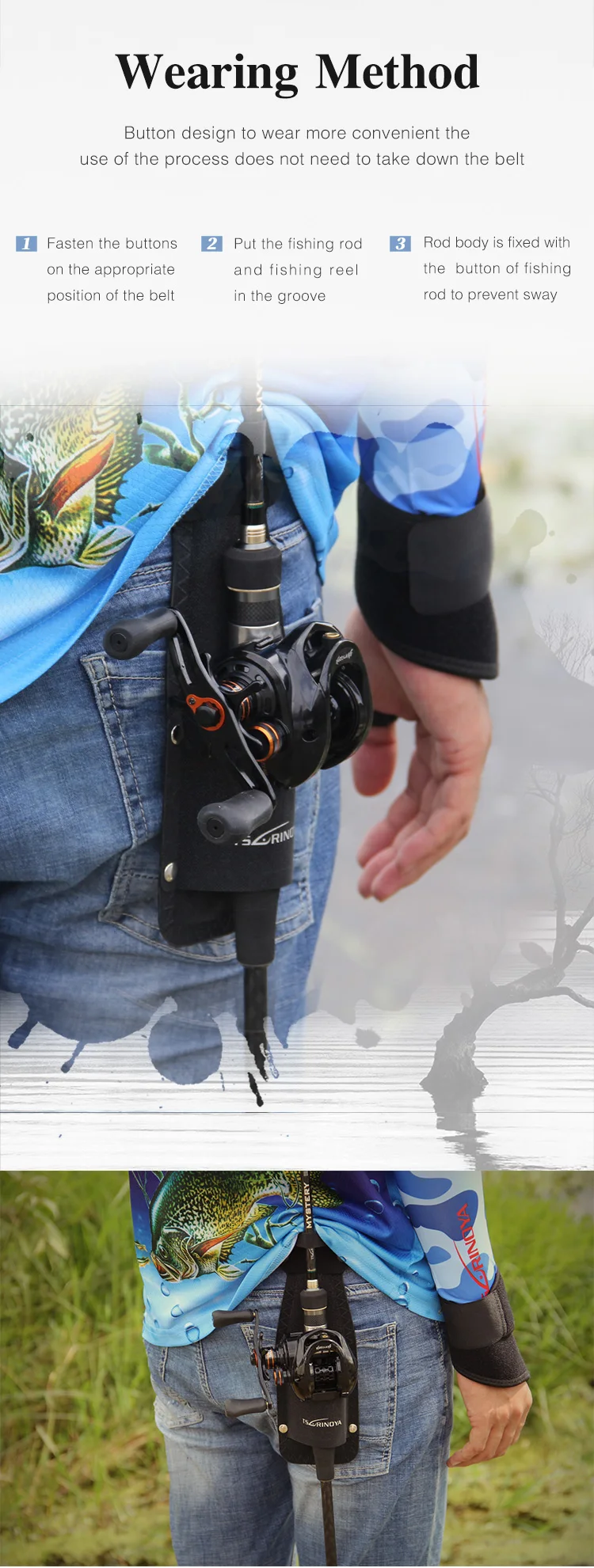 fishing bag with rod holder