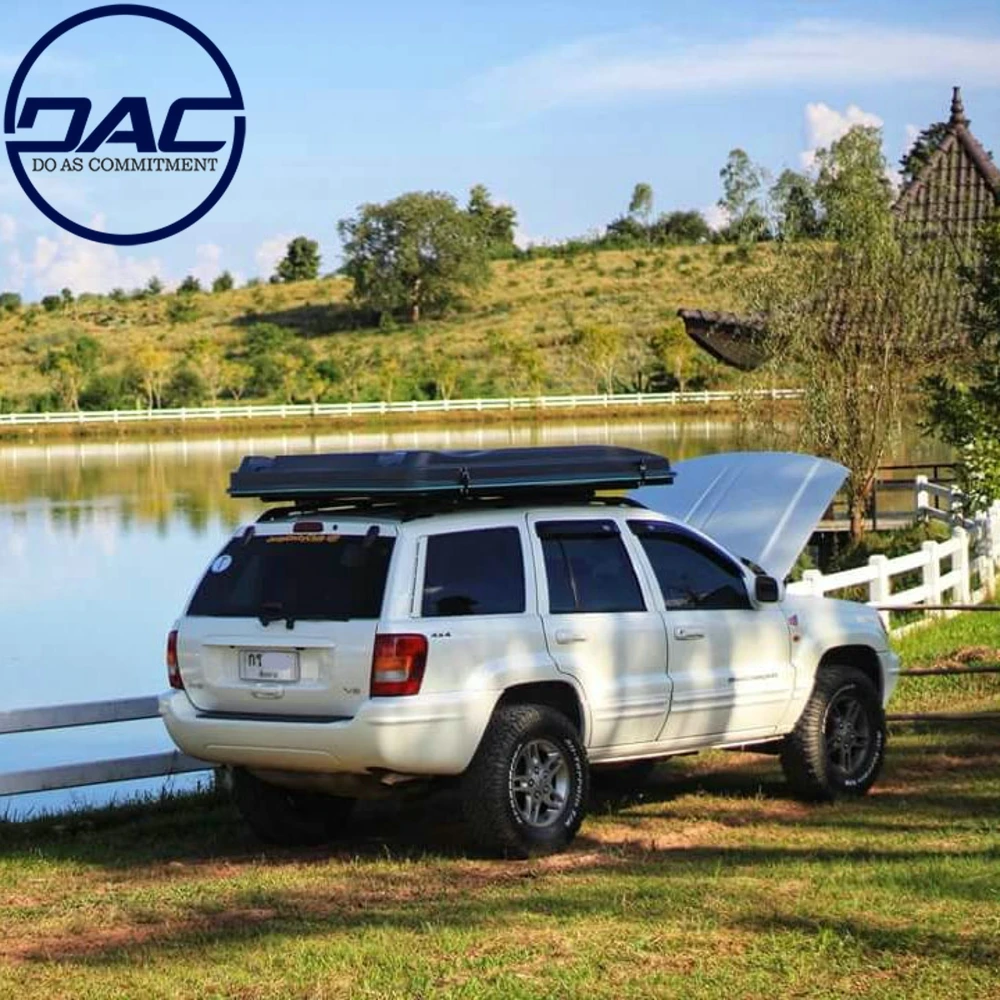 

DAC Automatical Set up 4X4 Hard Shell Auto Car Roof Top Tent With Ladder, Gray