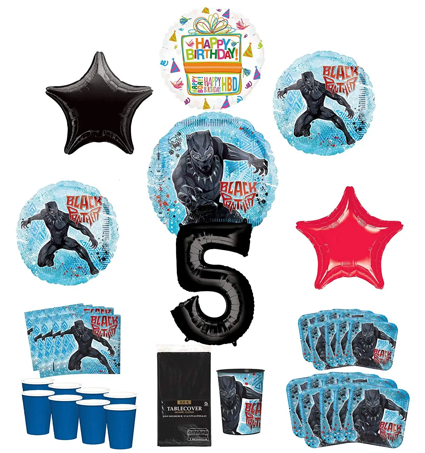 black panther 5th birthday shirt