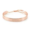 Stainless steel adjustable bangle engraved your logo bangle name bracelet