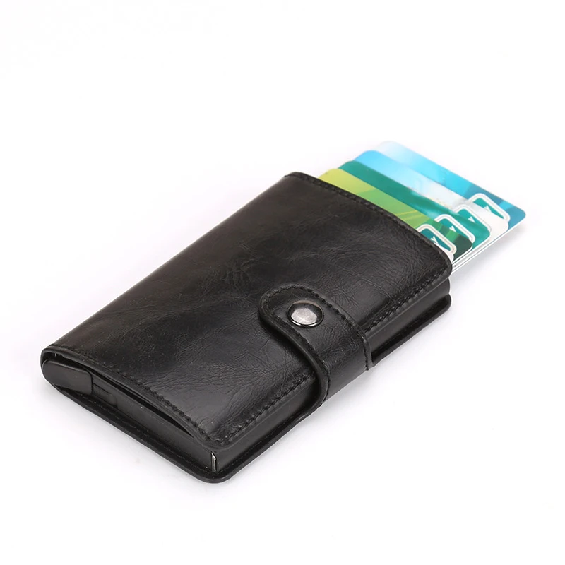 

PU leather card holder with money clip wallet for men, 5 colors as photo
