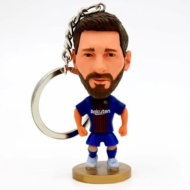 Custom Images World Cup Messi Figure Promotional Gifts Metal Key Chain