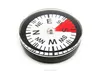 mini white 30mm compass rotary style compass with liquid