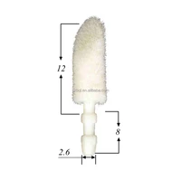 

030# TPEE Flocked lip gloss brush head, brush tips supplier