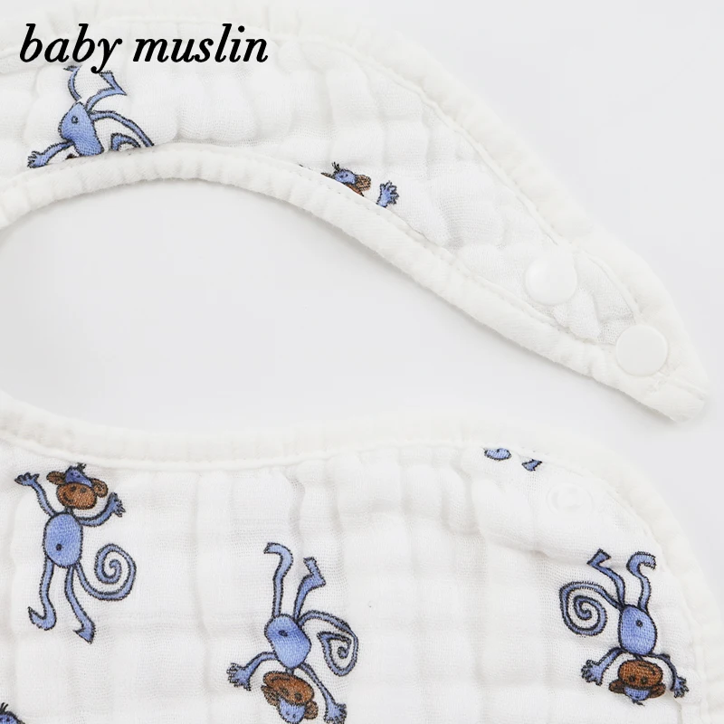 
super absorbent blue baby bandana drool bibs organic 