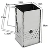 New Folding Charcoal Starter Stainless Steel For Grill