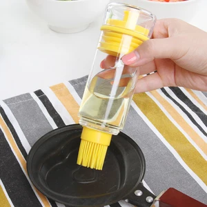 Image of Food Grade 2 In 1 Bbq Silicone Barbecue Oil Brush
