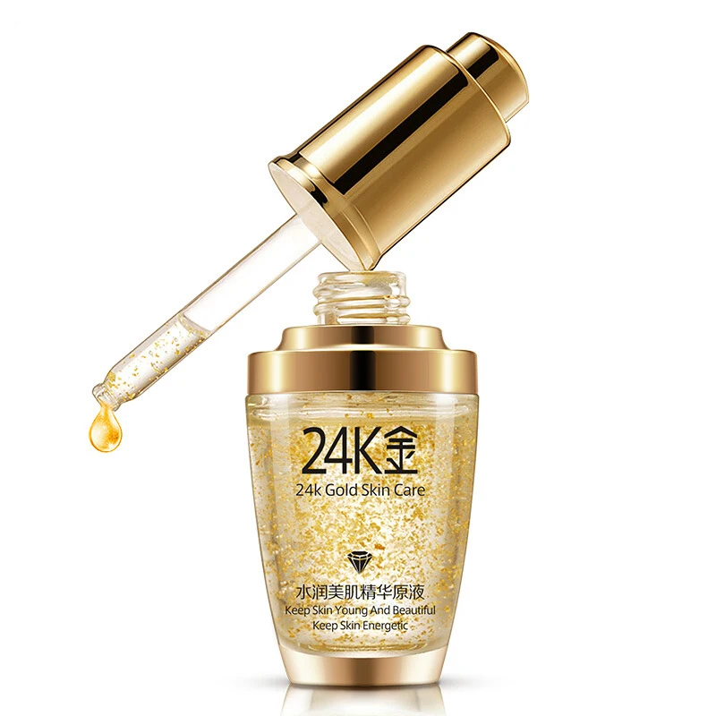 

bioaqua 24K gold anti-wrinkle & hydrating essence liquid whitening nourishing for dry skin