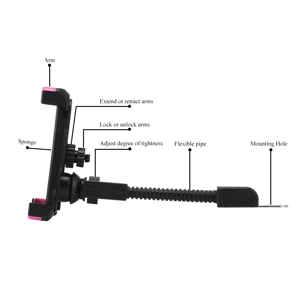 Mobile Phone Holder Clamp Mount Bicycle Mobile Phone Stand Rack Universal Electric Motor Mountain Bike Cycling