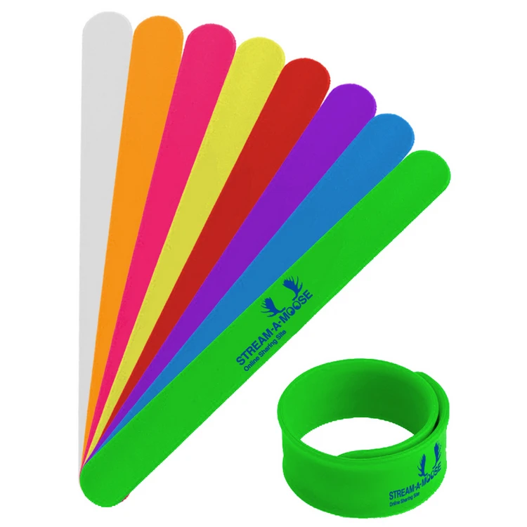 Promotional Silicone Slap Bracelet With Custom Logo