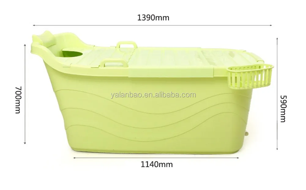 indoor portable bathtub food grade PP5 material plastic bathtub for adult