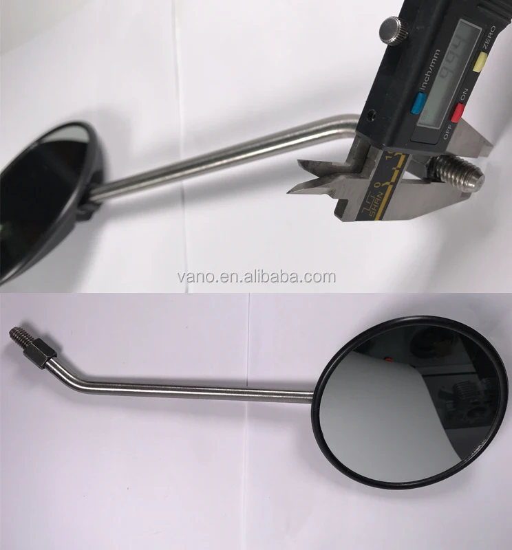 Chromed stainless iron MZ SIMSON motorcycle side mirrors
