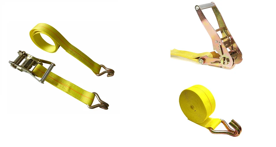 american standard 3 car lashing ratchet strap with hook