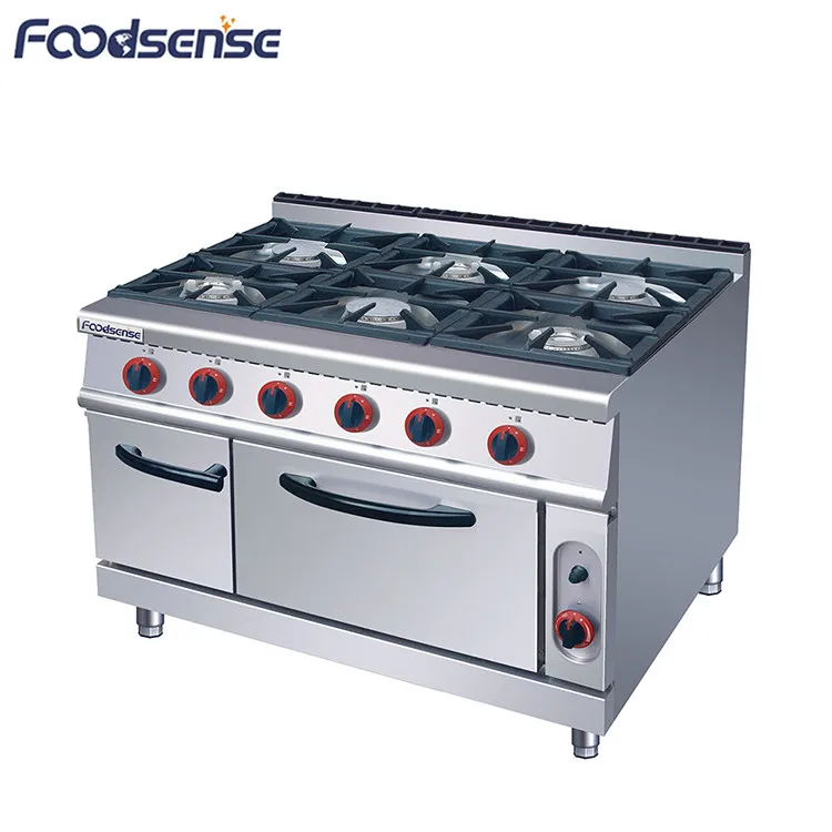 6-Burner Commercial Gas Range Oven,Chinese Cooking Range