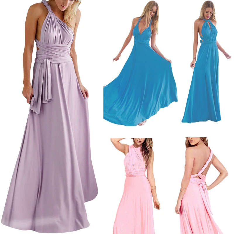 

Women Evening Dress Convertible Multi Way Wrap Bridesmaid Dresses