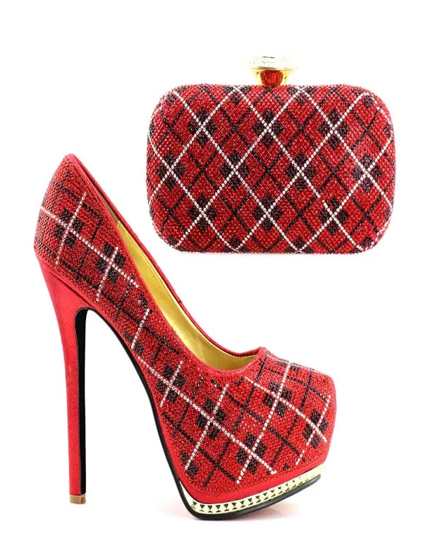 

2018 party shoes and bag set high heel shoes 14.5cm women high heel shoes JJC950