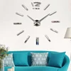 Customized 3D infinity mirror wall clock sticker DIY wall mounted clocks acrylic wall clock
