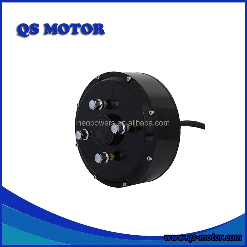

QS Motor 1500w 205 Single Shaft Electric Car Hub Motor (45H) V2 Type, Black