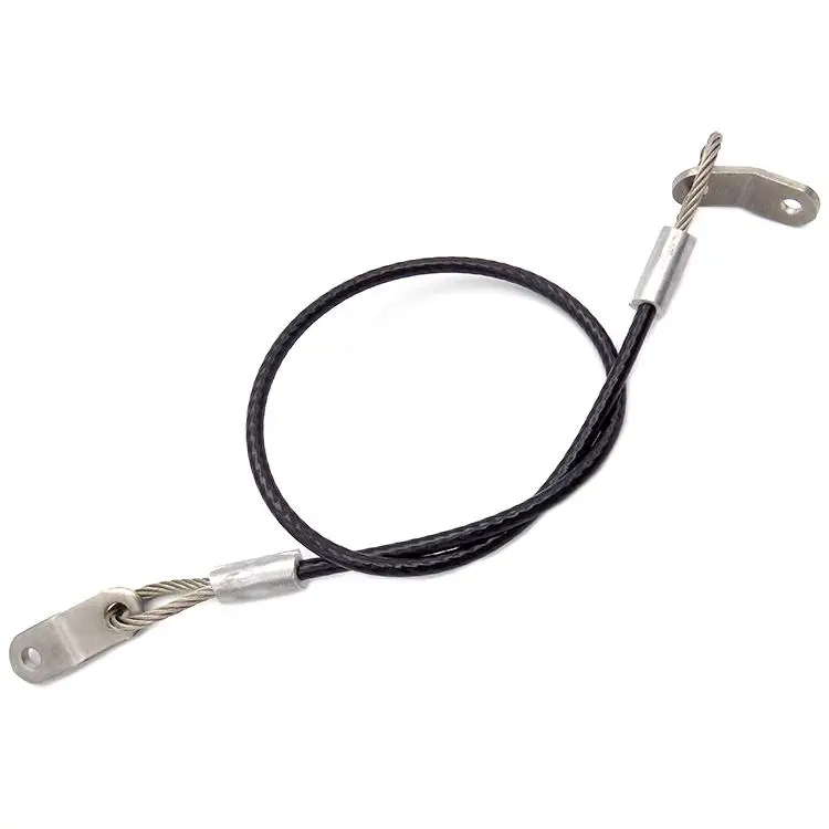 Competitive Price Good Strength Pu Coated Steel Wire Cord Rope Lanyard