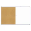 combination cork board and white board