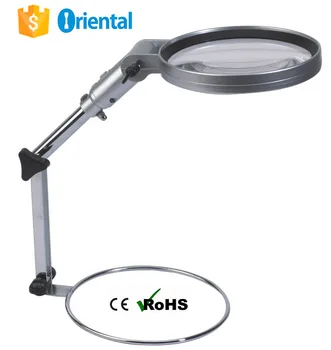 table lamp with magnifying glass