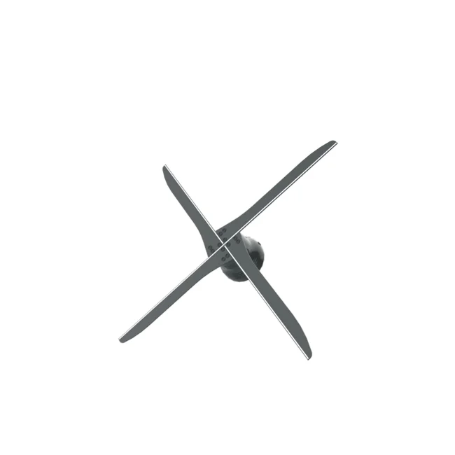

3D Hologram Led Holographic Fan with Wifi 56cm 4 Blades, Black