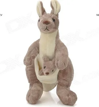 stuffed kangaroo with baby in pouch