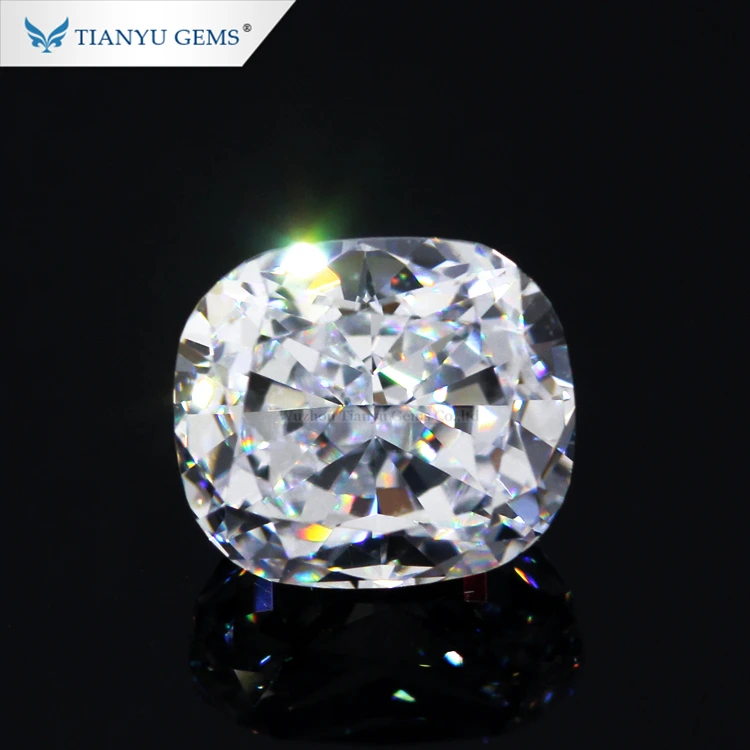 Factory Direct Sales Diamond Cut Girdle Faceted Moissanite Crushed Ice