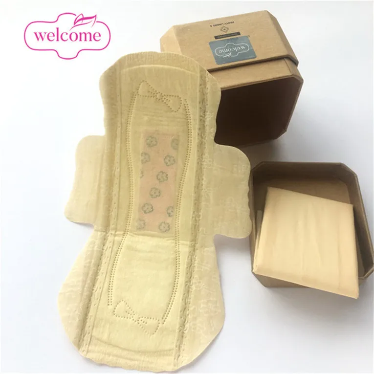 

ME TIME biodegradable Corn and Bamboo Fiber Natural Sanitary Napkins mentol cooling women's girls' pads, Hygiene care products sanitary nakins